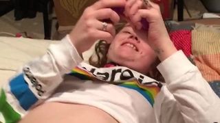 Daddy got me a remote control vibe