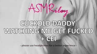 EroticAudio – ASMR Cuckold Daddy watching me get fucked, CEI